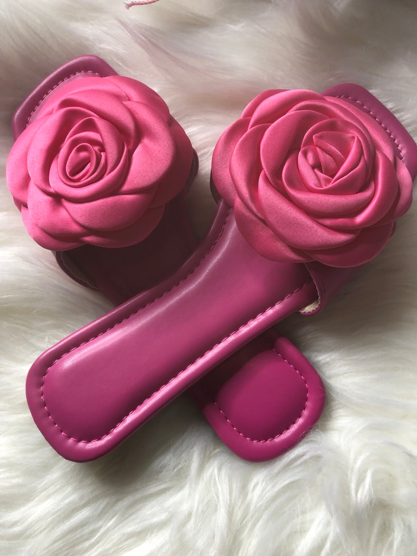 pink rose sandals